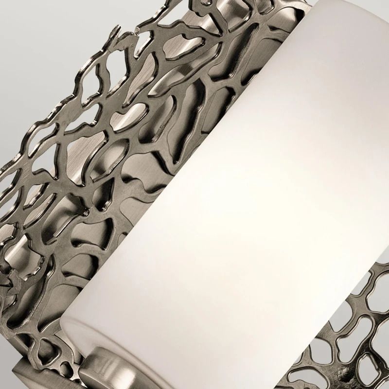 Kichler LED Wandlamp Silver Coral | 1X E27 Max 60W | Classic Pewter