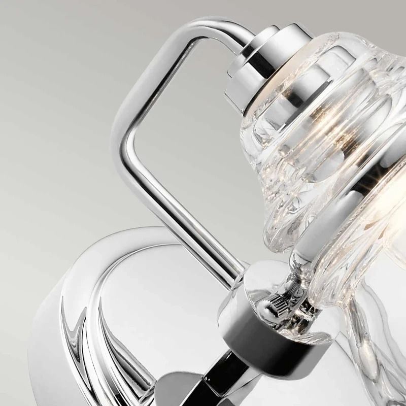 Kichler LED Badkamerarmatuur Talland | 3W 3000K 300Lm 830 | IP44 | Dimbaar | Polished Chrome