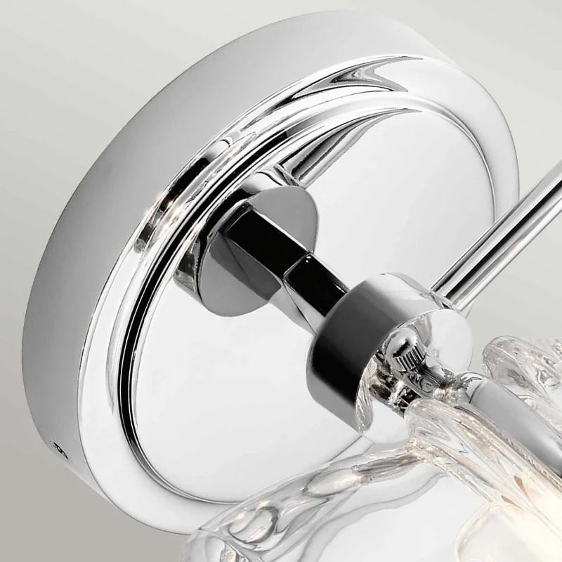 Kichler LED Badkamerarmatuur Talland | 3W 3000K 300Lm 830 | IP44 | Dimbaar | Polished Chrome