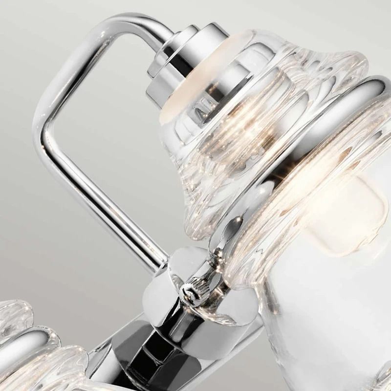 Kichler LED Badkamerarmatuur Talland | 3W 3000K 300Lm 830 | IP44 | Dimbaar | Polished Chrome