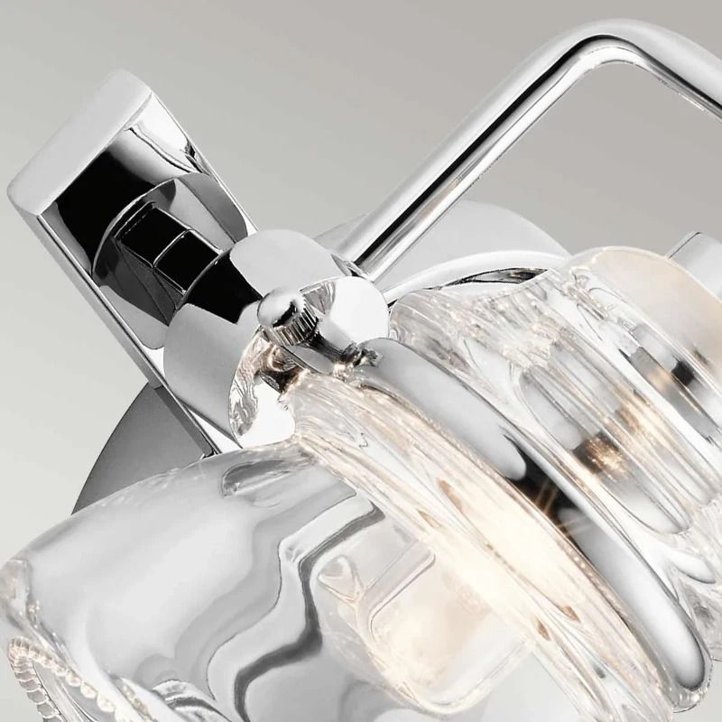 Kichler LED Badkamerarmatuur Talland | 3W 3000K 300Lm 830 | IP44 | Dimbaar | Polished Chrome