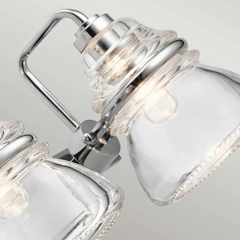 Kichler LED Badkamerarmatuur Talland | 3W 3000K 300Lm 830 | IP44 | Dimbaar | Polished Chrome