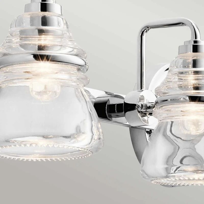 Kichler LED Badkamerarmatuur Talland | 3W 3000K 300Lm 830 | IP44 | Dimbaar | Polished Chrome