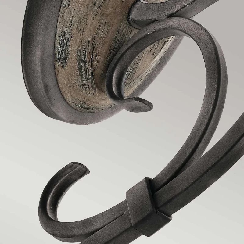 Kichler LED Wandlamp Taulbee | 1X E14 Max 60W | Weathered Zinc