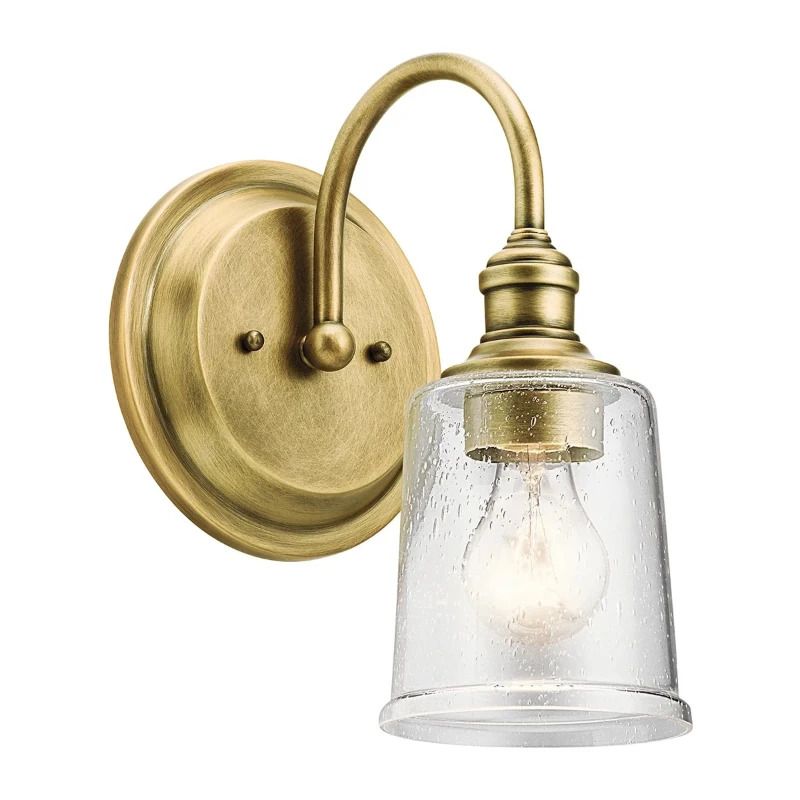 Kichler LED Wandlamp Waverly | 1X E27 Max 60W | Natural Brass