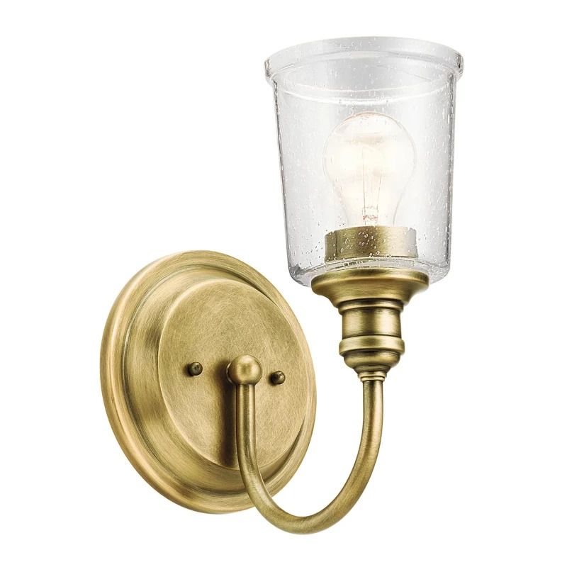Kichler LED Wandlamp Waverly | 1X E27 Max 60W | Natural Brass