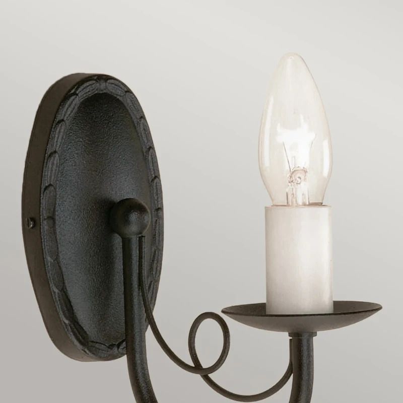 Elstead Lighting LED Wandlamp Minster | 1X E14 Max 60W | Black