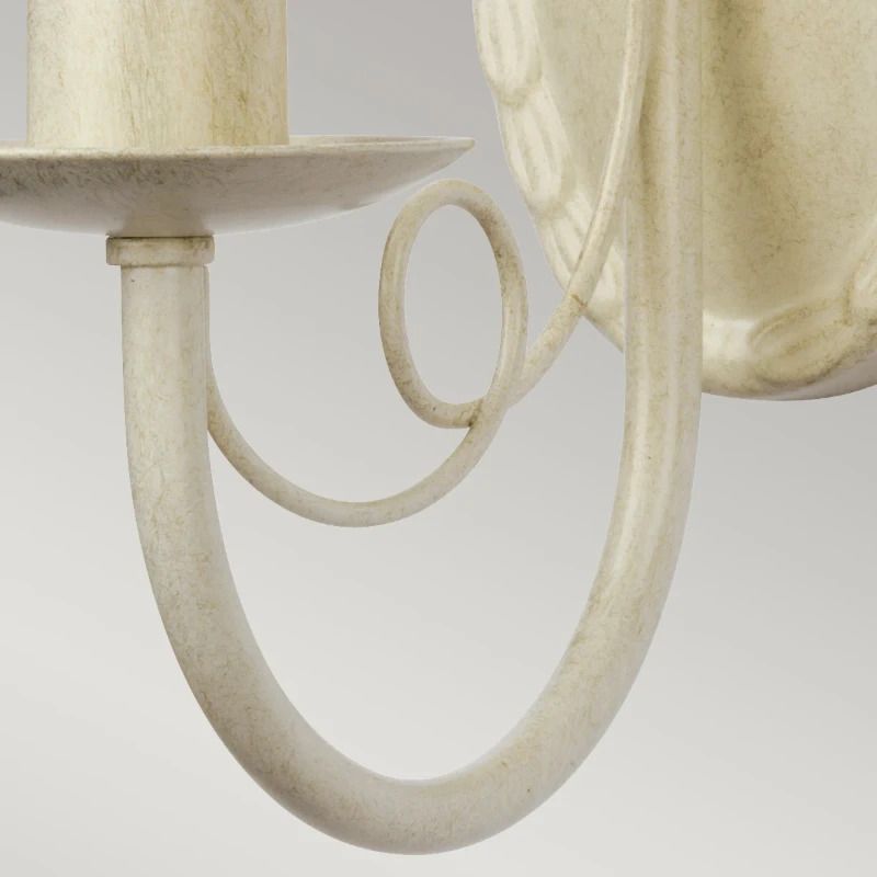 Elstead Lighting LED Wandlamp Minster | 1X E14 Max 60W | Ivory/ Gold Patina