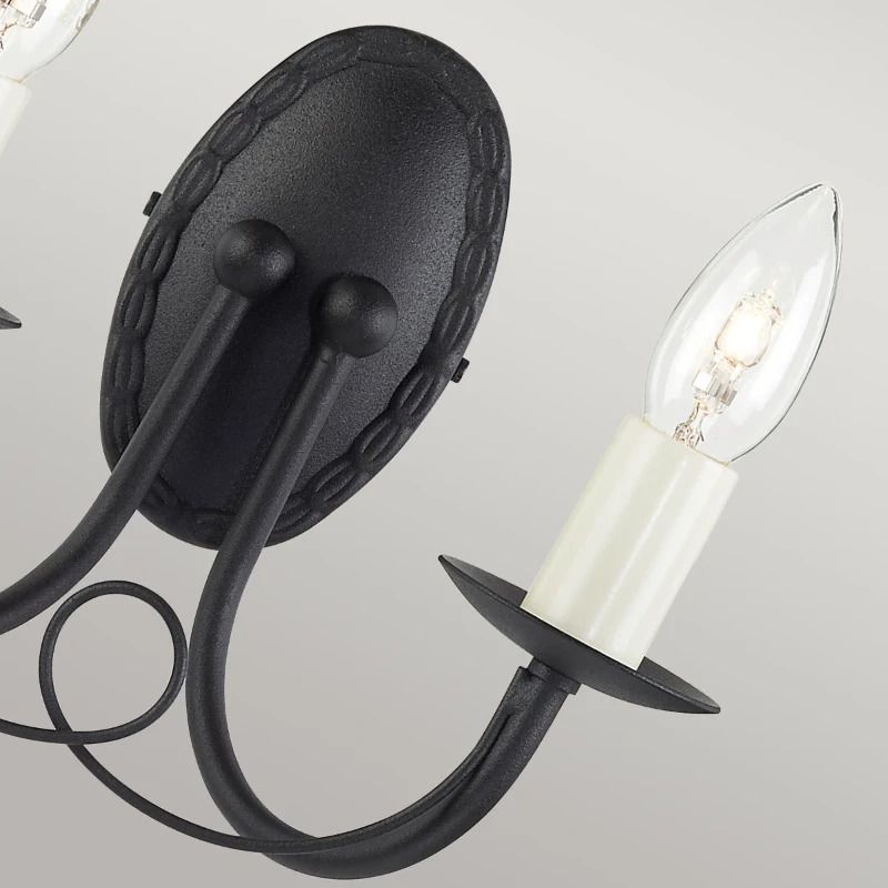 Elstead Lighting LED Wandlamp Minster | 2X E14 Max 60W | Black