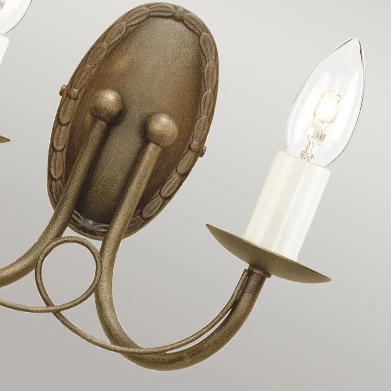 Elstead Lighting LED Wandlamp Minster | 2X E14 Max 60W | Black/ Gold Patina