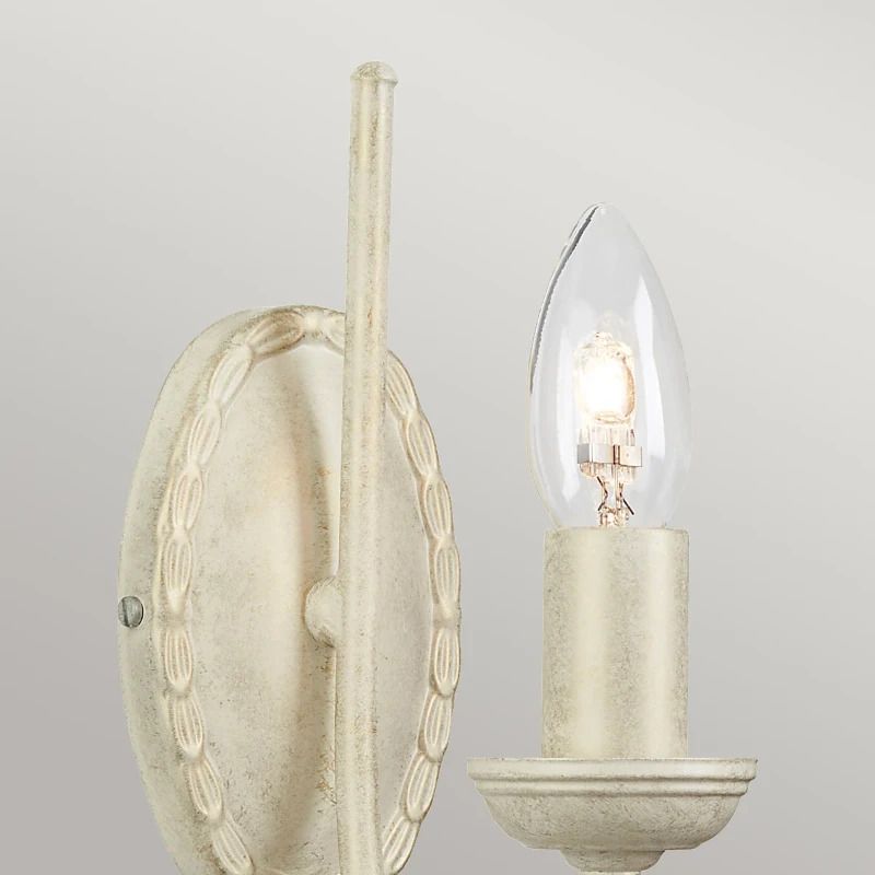 Elstead Lighting LED Wandlamp Olivia | 1X E14 Max 60W | Ivory/Gold Patina