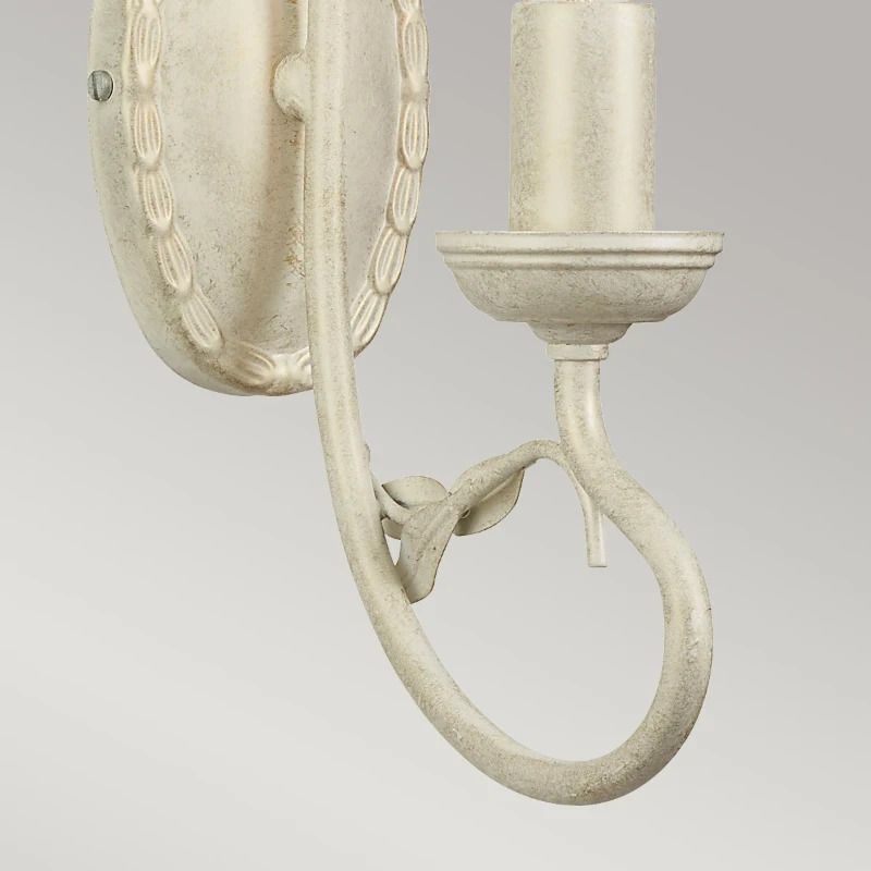 Elstead Lighting LED Wandlamp Olivia | 1X E14 Max 60W | Ivory/Gold Patina