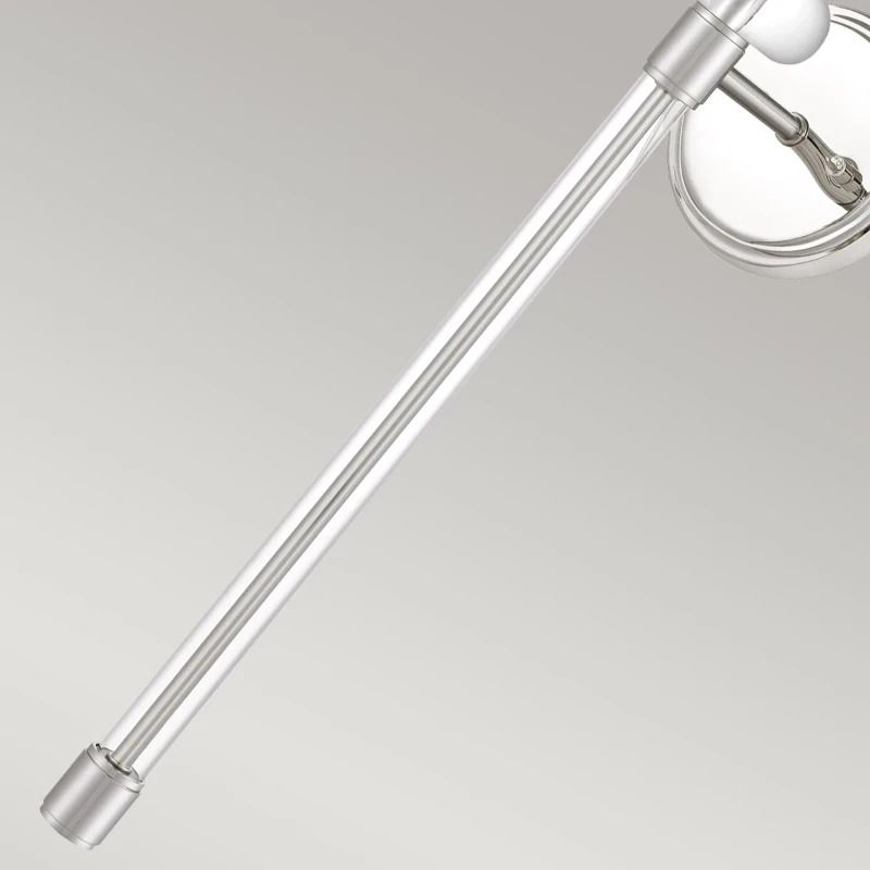 Quoizel LED Wandlamp Barbour | 1X E14 Max 40W | Polished Nickel