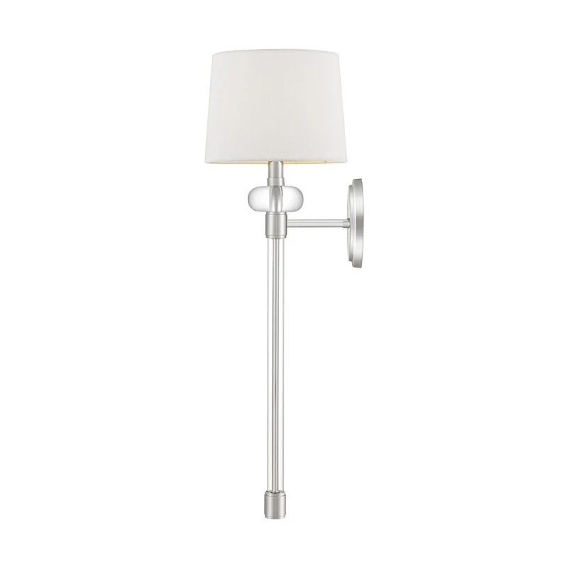Quoizel LED Wandlamp Barbour | 1X E14 Max 40W | Polished Nickel