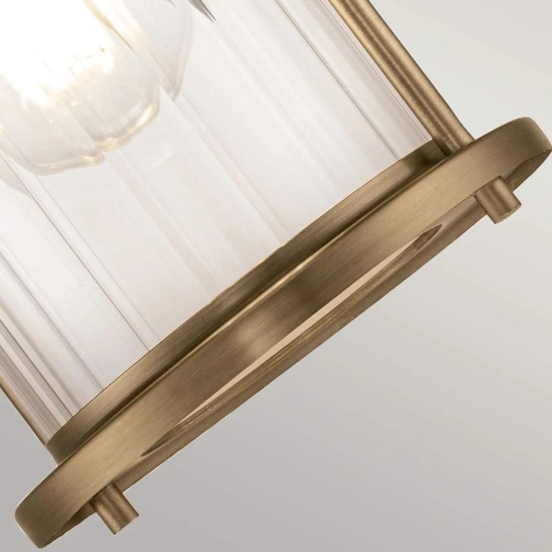 Quoizel LED Badkamerarmatuur Riggs | 1X E27 Max 40W | IP44 | Weathered Brass