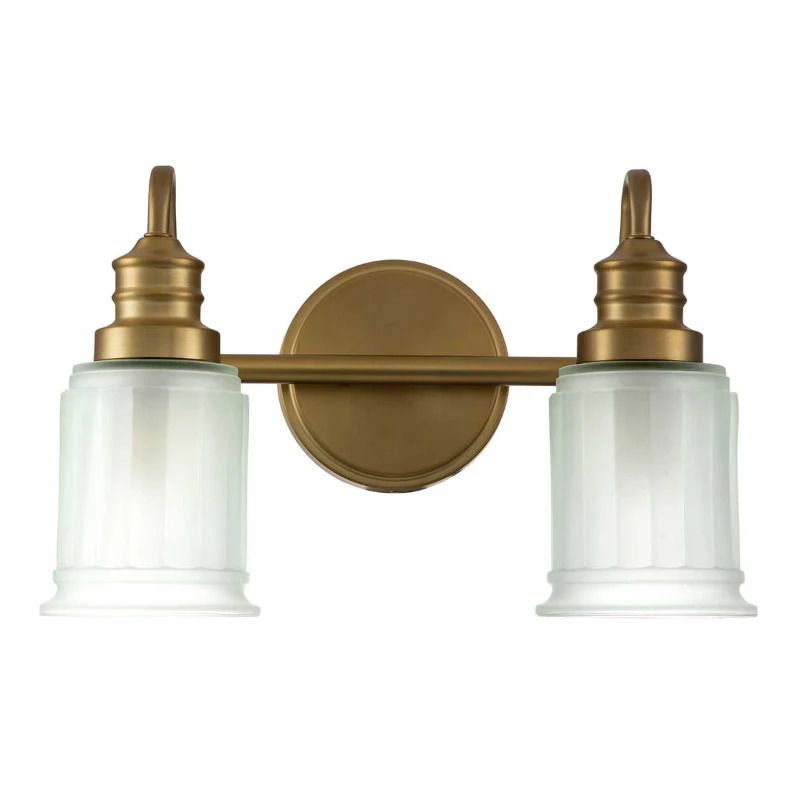 Quoizel LED Badkamerarmatuur Swell | 3W 3000K 300Lm 830 | IP44 | Dimbaar | Brushed Brass