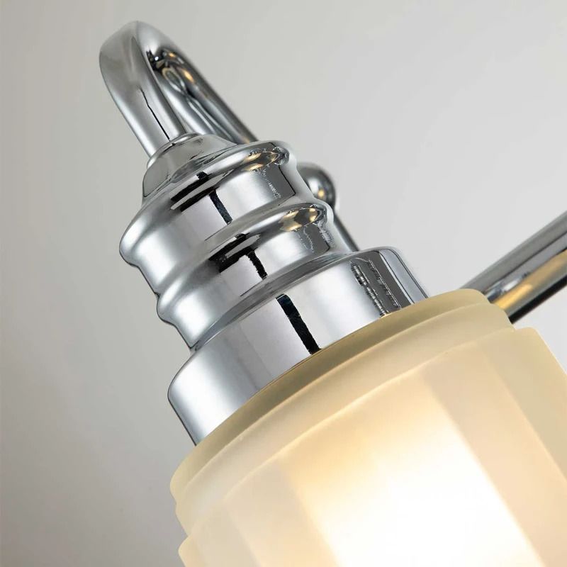 Quoizel LED Badkamerarmatuur Swell | 3W 3000K 300Lm 830 | IP44 | Dimbaar | Polished Chrome