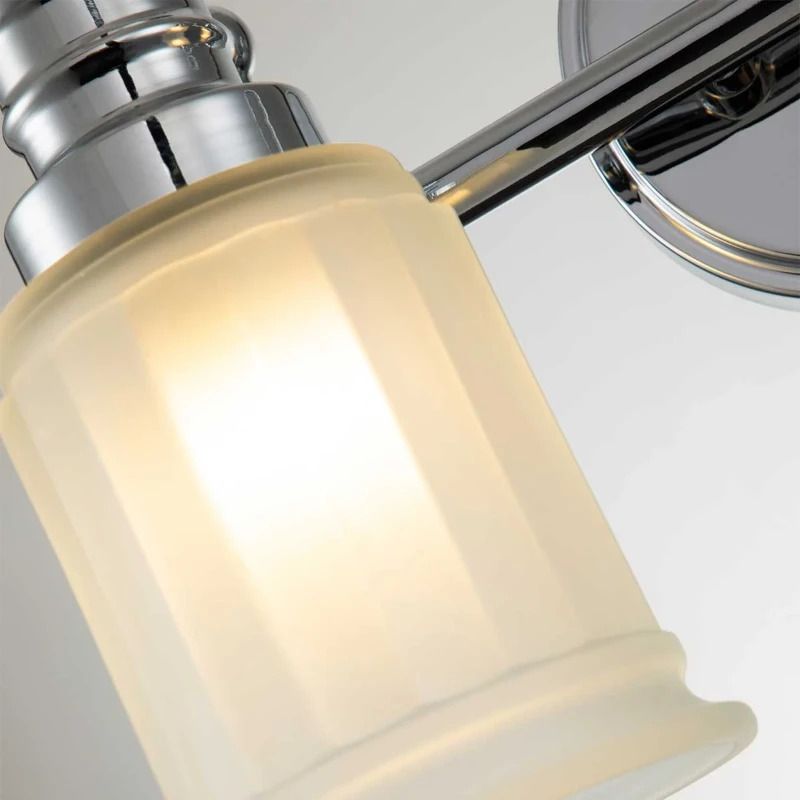 Quoizel LED Badkamerarmatuur Swell | 3W 3000K 300Lm 830 | IP44 | Dimbaar | Polished Chrome