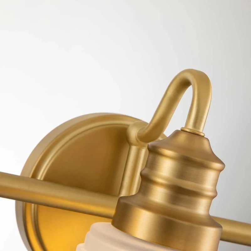 Quoizel LED Badkamerarmatuur Swell | 3W 3000K 300Lm 830 | IP44 | Dimbaar | Brushed Brass