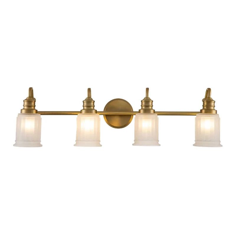 Quoizel LED Badkamerarmatuur Swell | 3W 3000K 300Lm 830 | IP44 | Dimbaar | Brushed Brass