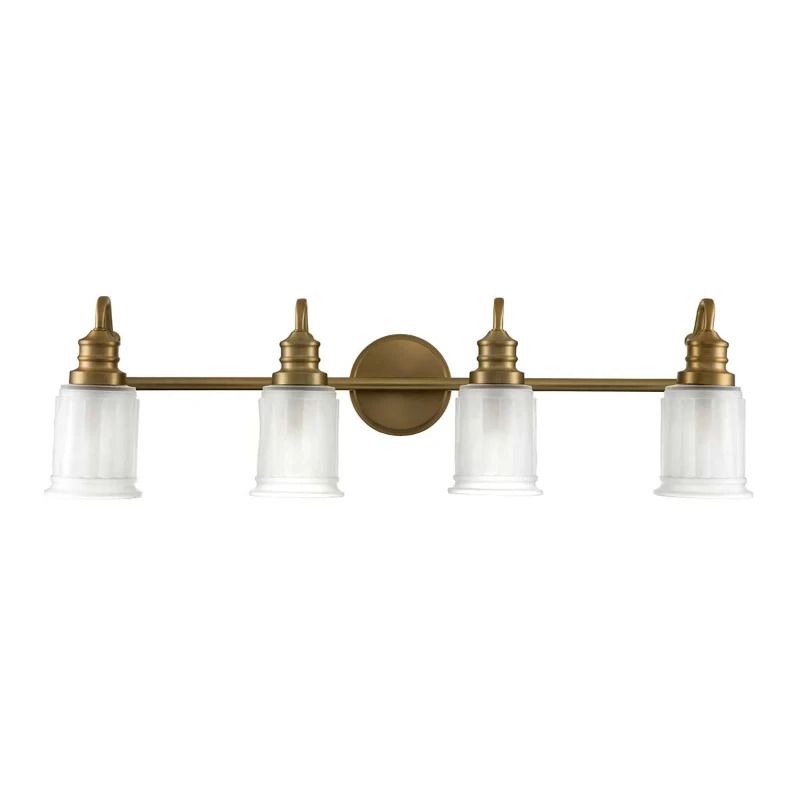 Quoizel LED Badkamerarmatuur Swell | 3W 3000K 300Lm 830 | IP44 | Dimbaar | Brushed Brass