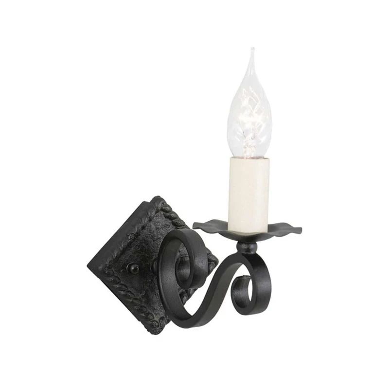 Elstead Lighting LED Wandlamp Rectory | 1X E14 Max 60W | Black