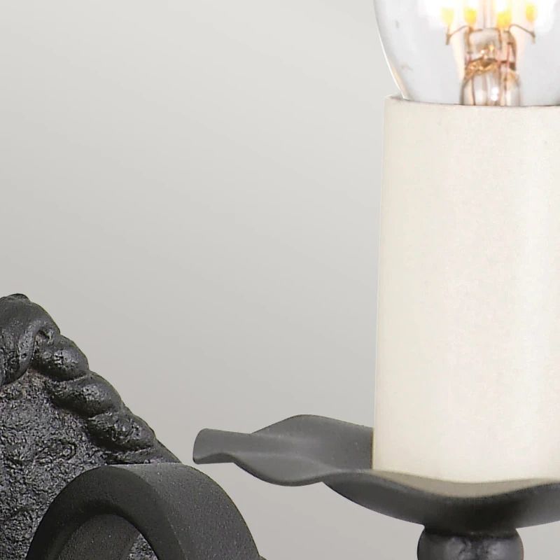 Elstead Lighting LED Wandlamp Rectory | 1X E14 Max 60W | Black