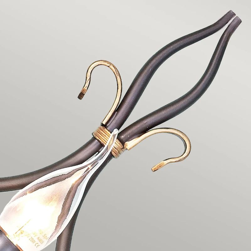 Elstead Lighting LED Wandlamp Windermere | 1X E14 Max 60W | Rust/Gold