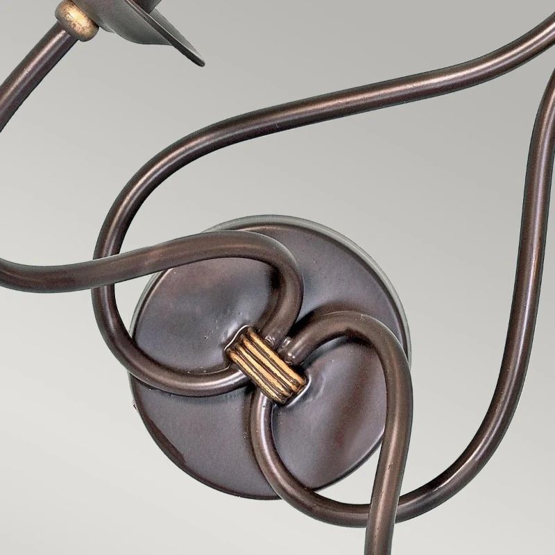 Elstead Lighting LED Wandlamp Windermere | 2X E14 Max 60W | Rust/Gold