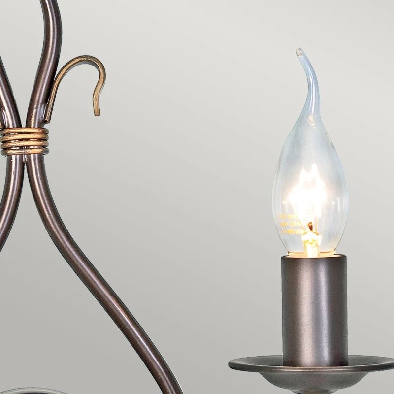 Elstead Lighting LED Wandlamp Windermere | 2X E14 Max 60W | Rust/Gold
