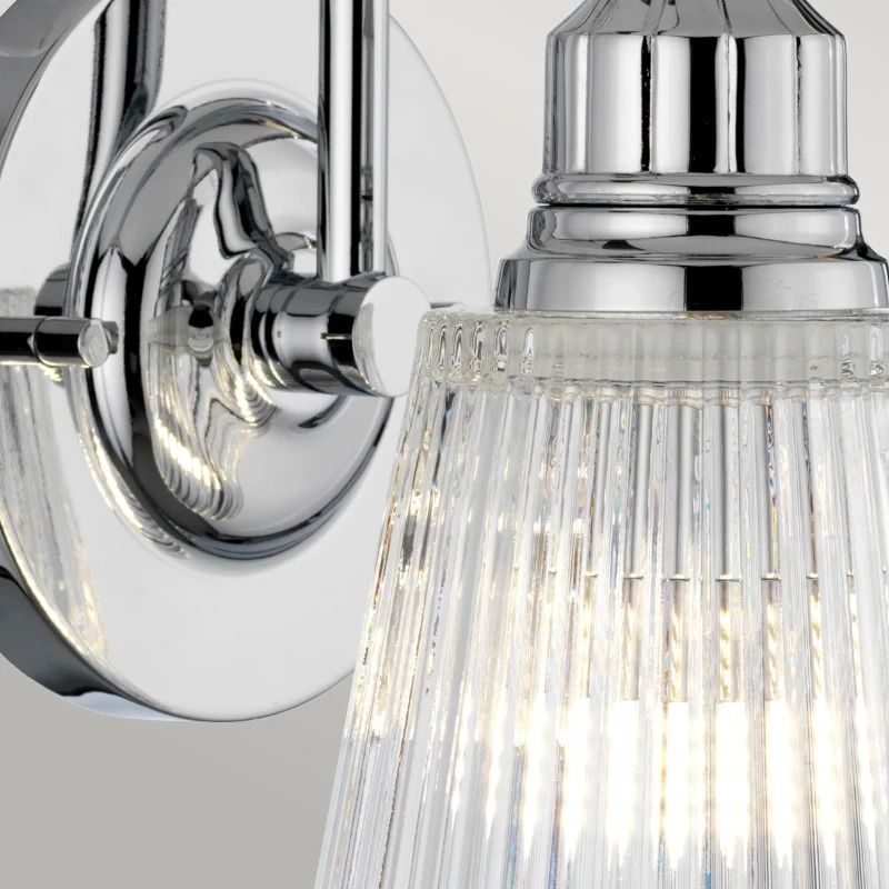 Quintiesse LED Badkamerarmatuur Addison | 3W 3000K 300Lm 830 | IP44 | Dimbaar | Polished Chrome