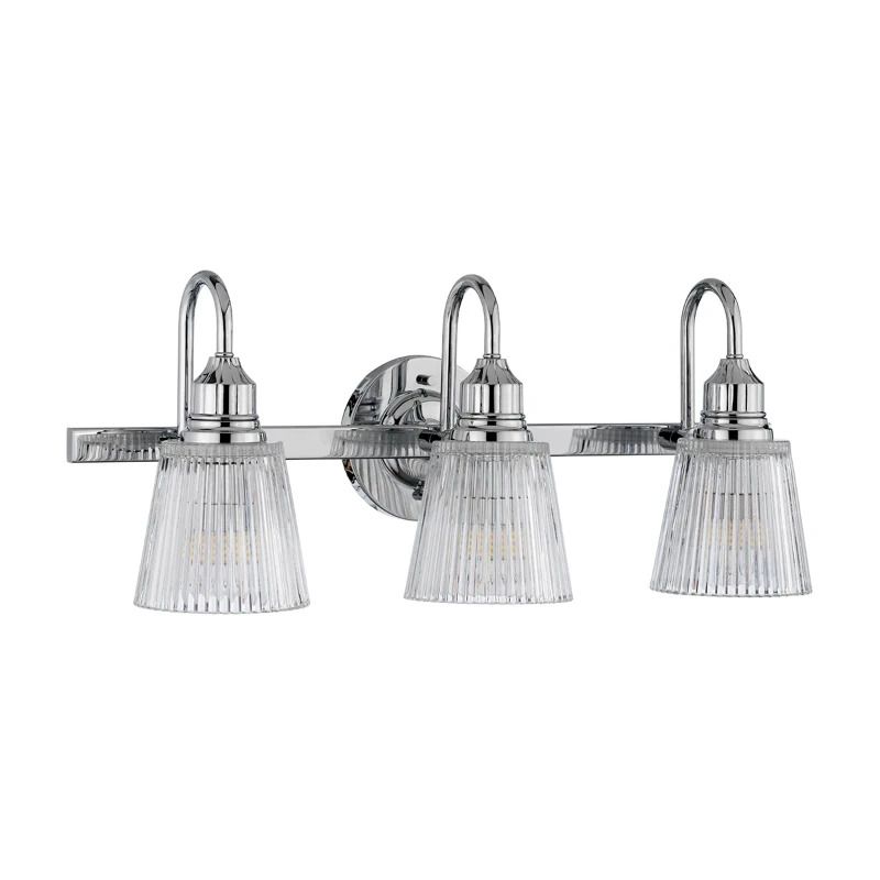 Quintiesse LED Badkamerarmatuur Addison | 3W 3000K 300Lm 830 | IP44 | Dimbaar | Polished Chrome