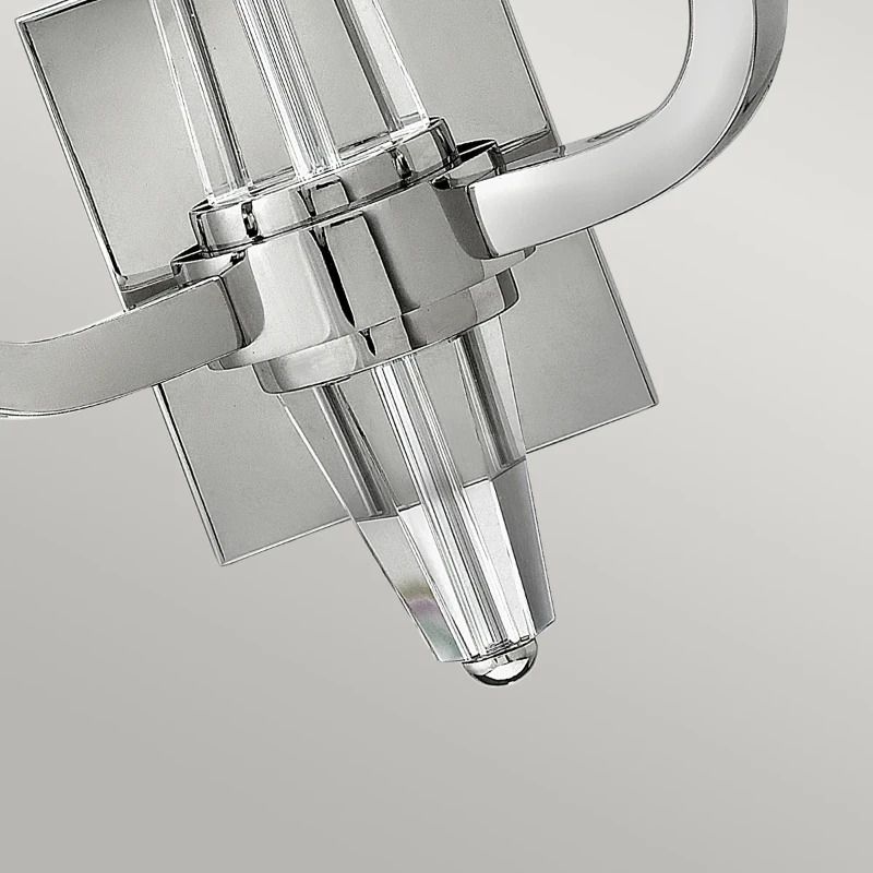 Hinkley LED Wandlamp Ascher | 2X E14 Max 60W | Polished Nickel