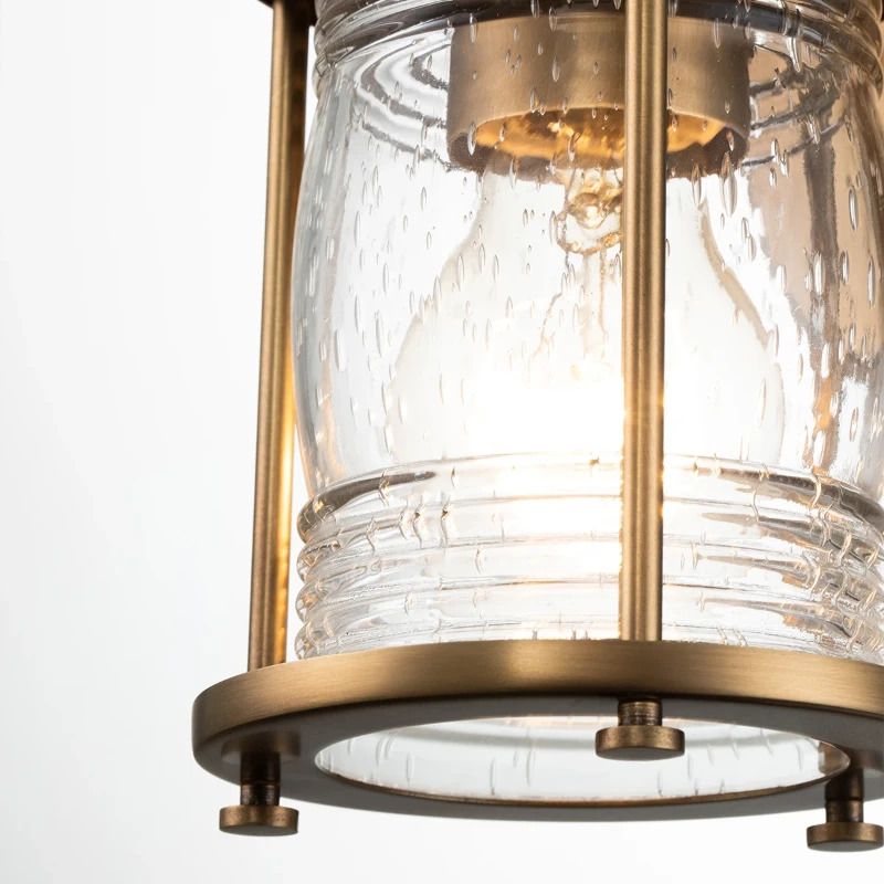 Kichler LED Badkamerarmatuur Ashland Bay | 1X E27 Max 60W | IP44 | Natural Brass