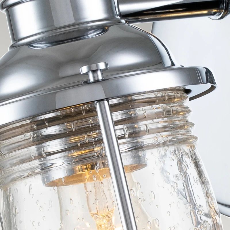 Kichler LED Badkamerarmatuur Ashland Bay | 1X E27 Max 60W | IP44 | Polished Chrome