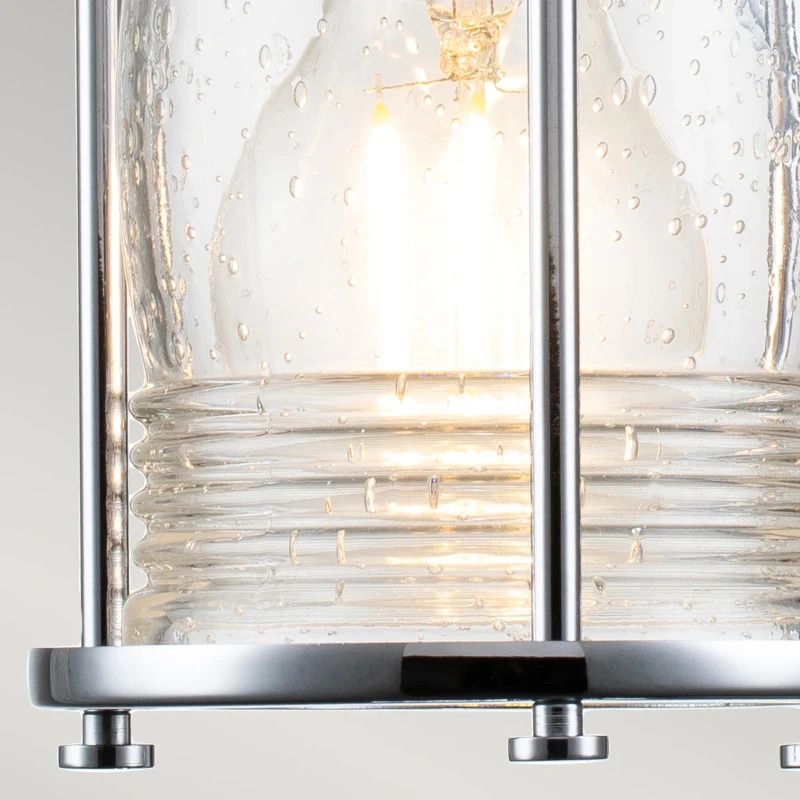 Kichler LED Badkamerarmatuur Ashland Bay | 1X E27 Max 60W | IP44 | Polished Chrome