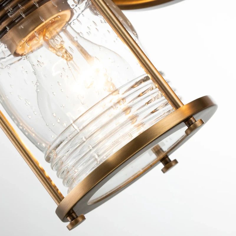 Kichler LED Badkamerarmatuur Ashland Bay | 2X E27 Max 60W | IP44 | Natural Brass