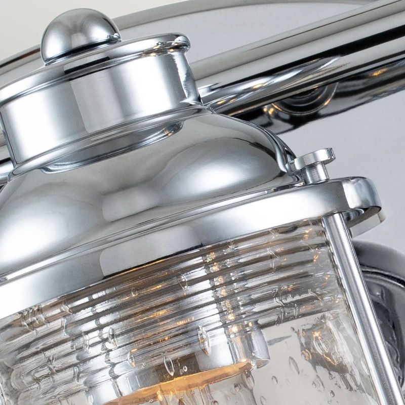 Kichler LED Badkamerarmatuur Ashland Bay | 3X E27 Max 60W | IP44 | Polished Chrome