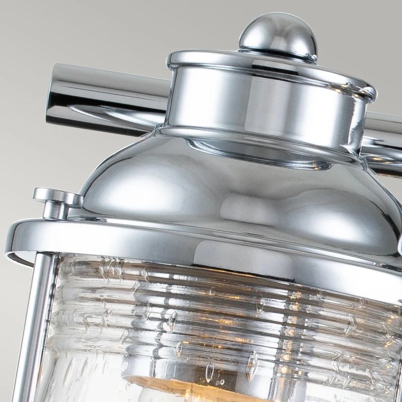 Kichler LED Badkamerarmatuur Ashland Bay | 3X E27 Max 60W | IP44 | Polished Chrome
