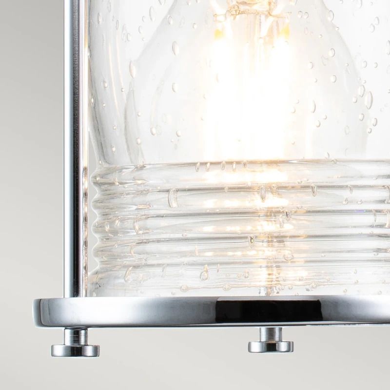 Kichler LED Badkamerarmatuur Ashland Bay | 4X E27 Max 60W | IP44 | Polished Chrome