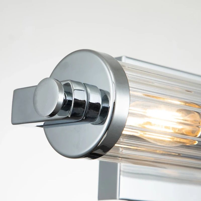 Kichler LED Wandlamp Azores | 2X E14 Max 40W | IP44 | Polished Chrome