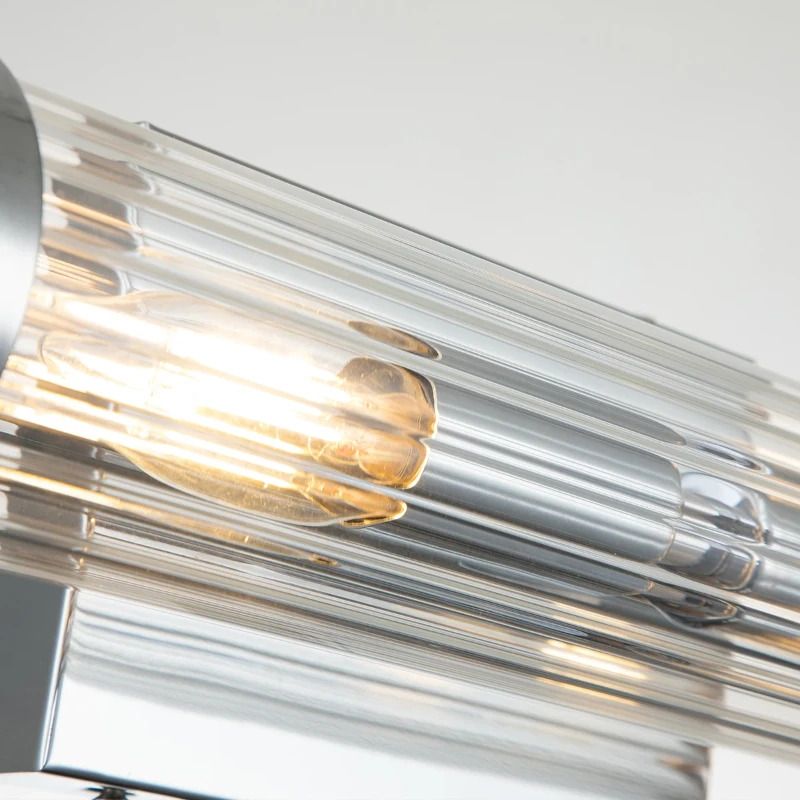 Kichler LED Wandlamp Azores | 2X E14 Max 40W | IP44 | Polished Chrome