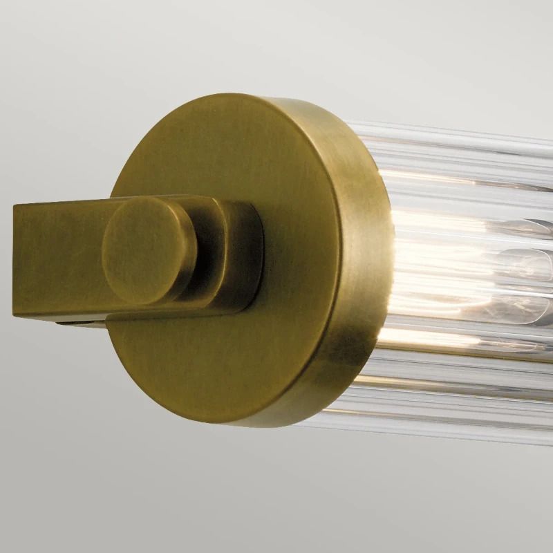 Kichler LED Wandlamp Azores | 4X E14 Max 40W | IP44 | Natural Brass