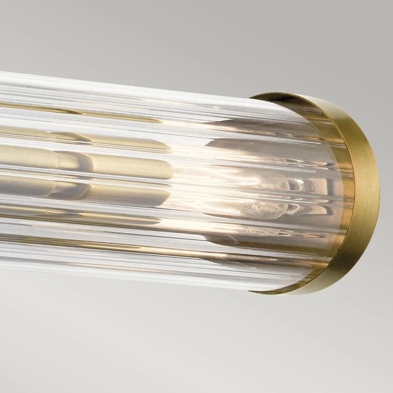 Kichler LED Wandlamp Azores | 4X E14 Max 40W | IP44 | Natural Brass
