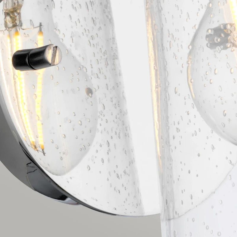 Kichler LED Wandlamp Braelyn | 1X E27 Max 40W | IP44 | Polished Chrome