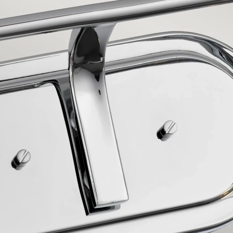 Kichler LED Wandlamp Braelyn | 2X E27 Max 40W | IP44 | Polished Chrome