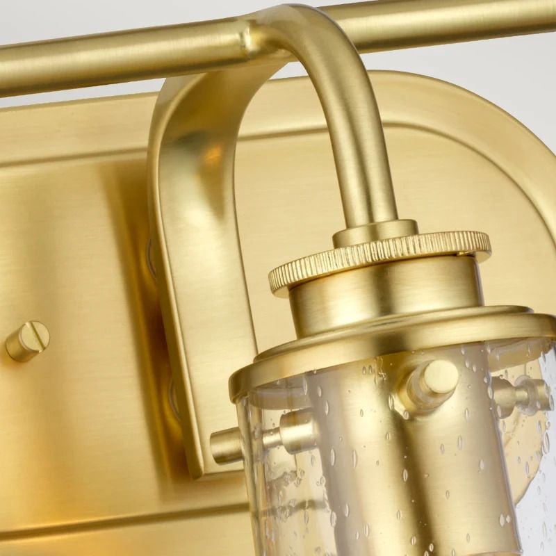 Kichler LED Wandlamp Braelyn | 3X E27 Max 40W | IP44 | Brushed Brass