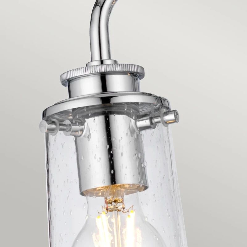 Kichler LED Wandlamp Braelyn | 3X E27 Max 40W | IP44 | Polished Chrome