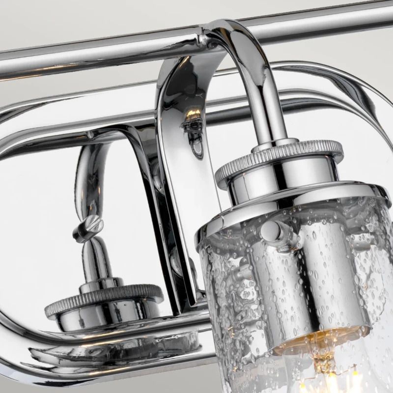 Kichler LED Wandlamp Braelyn | 3X E27 Max 40W | IP44 | Polished Chrome