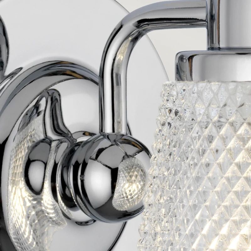 Quintiesse LED Badkamerarmatuur Hudson | 3W 3000K 300Lm 830 | IP44 | Dimbaar | Polished Chrome